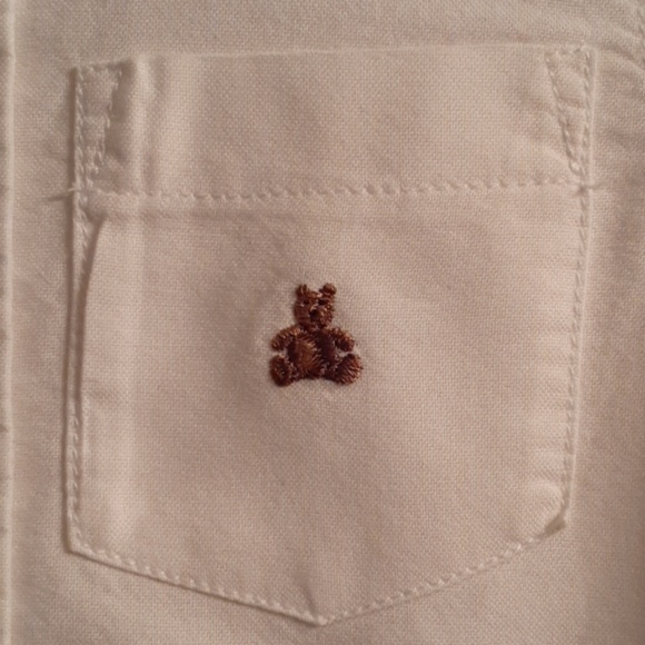 White button up polo long sleeve shirt - Picture 2 of 5